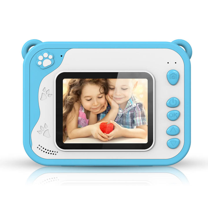 Instant Print Camera + 6 Rolls & 32GB SD Card - Blue Dino