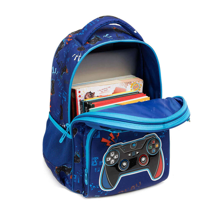 Blue PlayStation gamer backpack set – 3 pieces