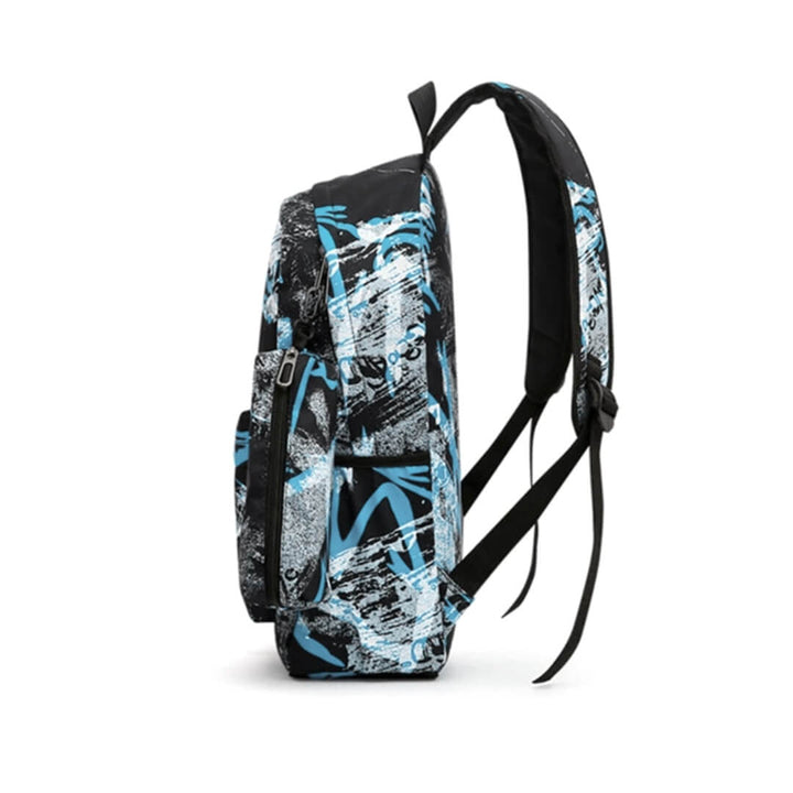 Blue Wash Backpack Set (3 Pieces) – For Elementary to High School