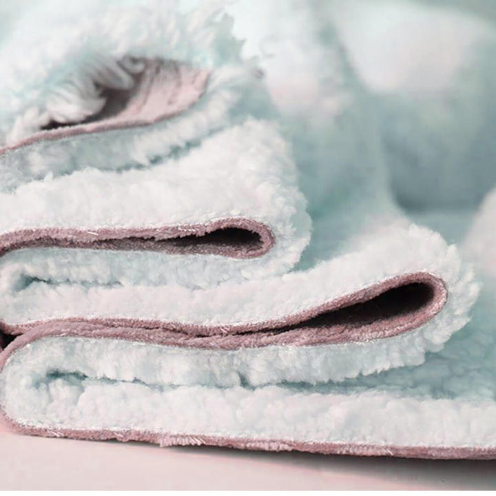 Buttoned Wearable Blanket Scarf - Pink - 130 x 80 cm