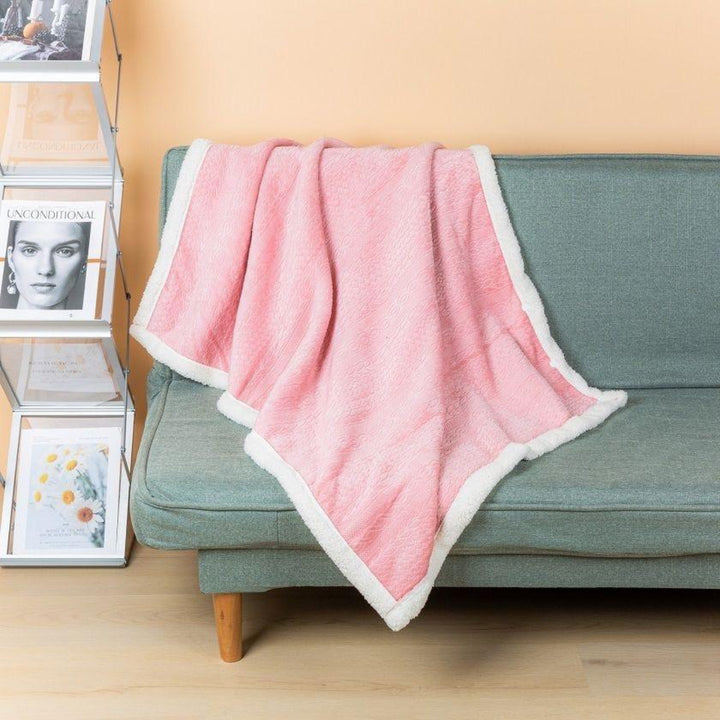 Buttoned Wearable Blanket Scarf - Pink - 130 x 80 cm