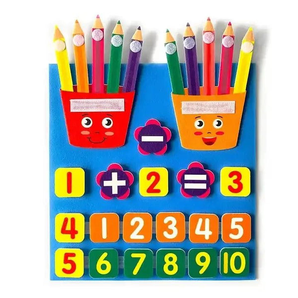 Felt Early Education Math Set – Interactive Addition Subtraction Tool