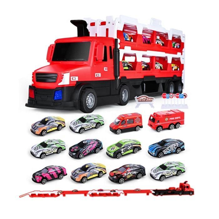 Transforming Truck into a Race Track with Mini Cars