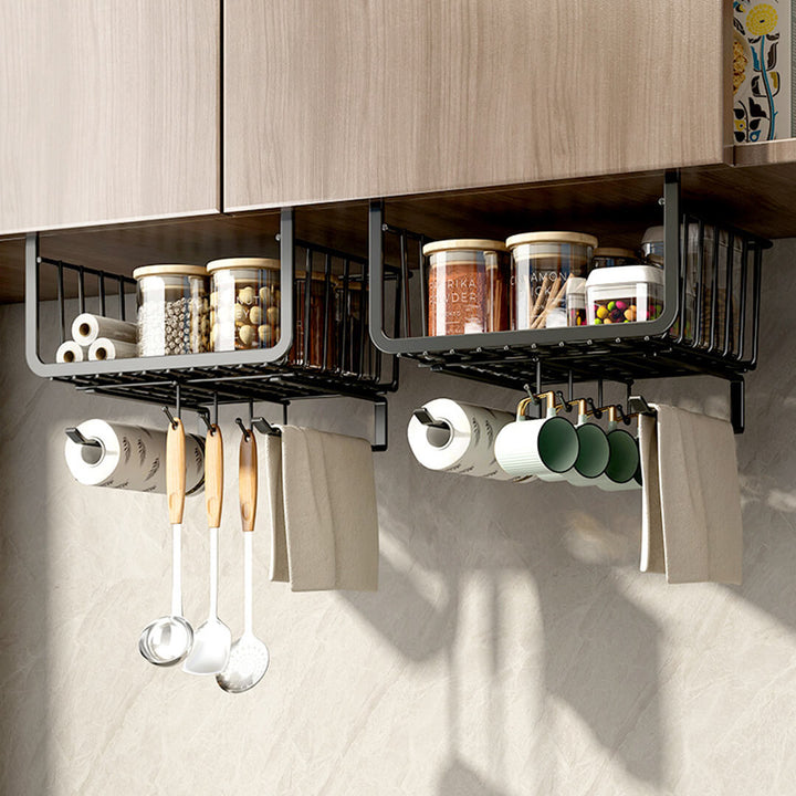 kitchen Slide-in shelf basket, dark grey