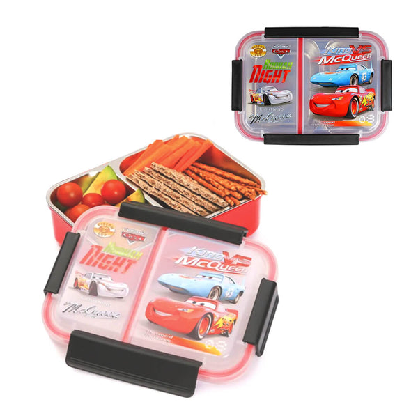 McQueen Cars Stainless Steel Lunch Box – 2 Compartments