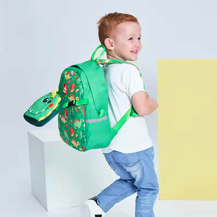 Kids Cartoon Dino Backpack & Lunch Shoulder Bag Set