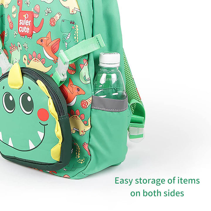 Kids Cartoon Dino Backpack & Lunch Shoulder Bag Set