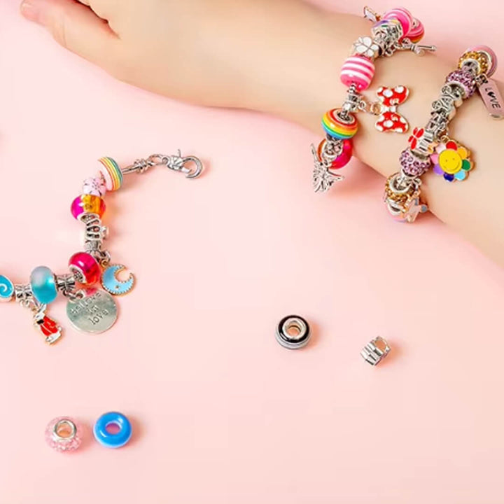 Colorful charm braceletsgift kit for girls