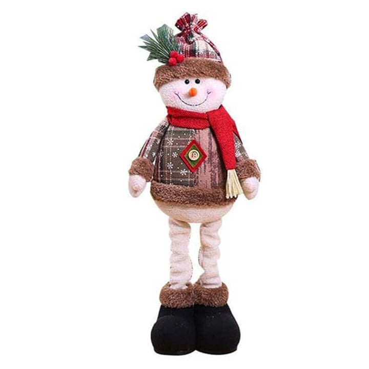 Stretchable-leg snowman Christmas decorations