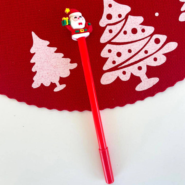 Christmas-themed gel pens, santa design