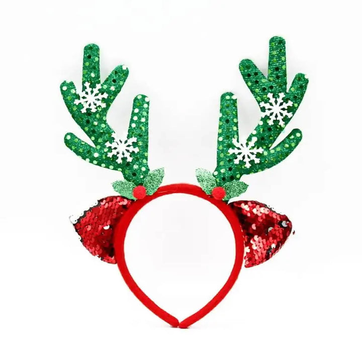 Christmas-themed headband, reindeer design