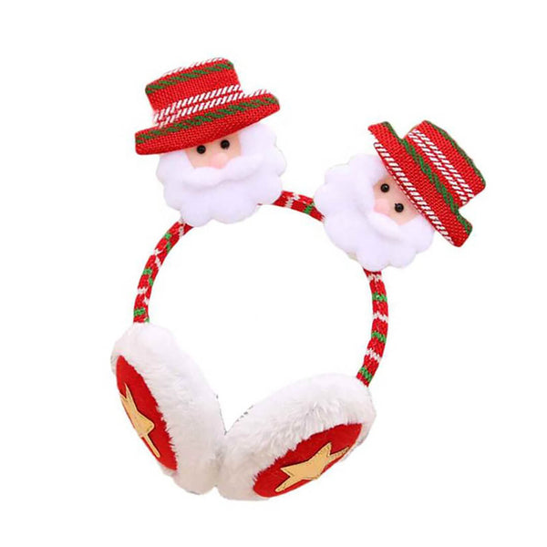 Christmas Warm Headband Earbuds – Santa & Snowman