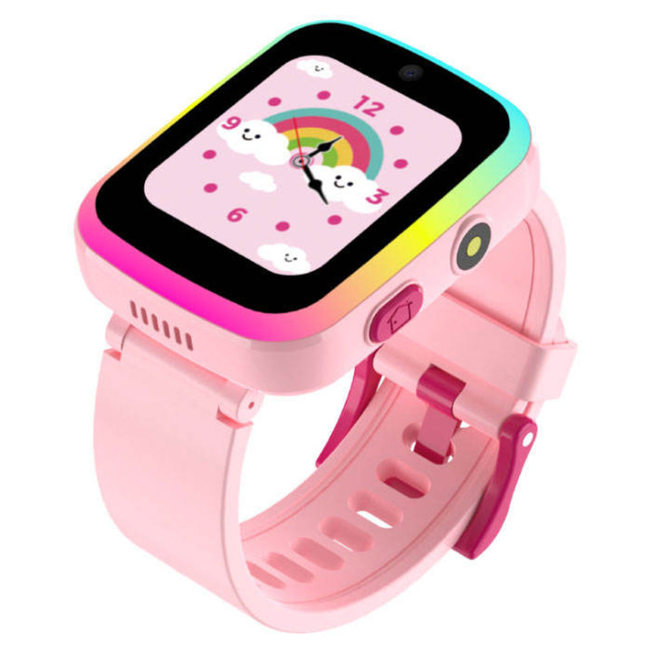Color-Changing Light Kids Digital Game Watch Pink