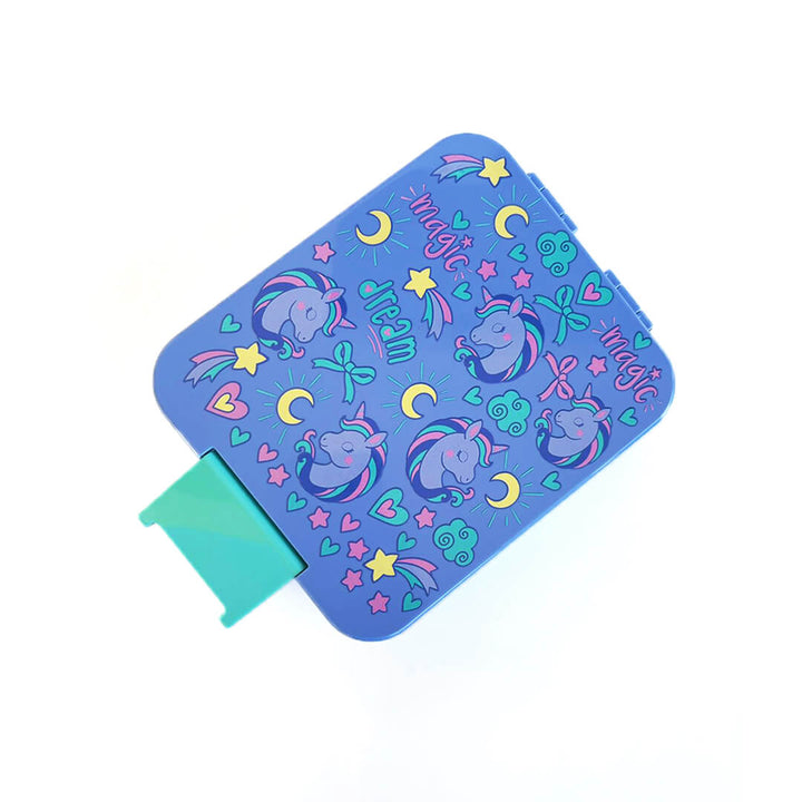 Colorful Themed Lunch Boxes with 4 Compartments for Girls - BPA FREE