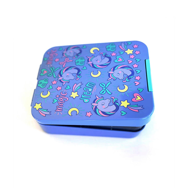Colorful Themed Lunch Boxes with 4 Compartments for Girls - BPA FREE
