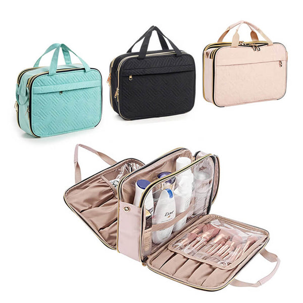 Large Deluxe Travel Cosmetic & Toiletry Organizer Bag