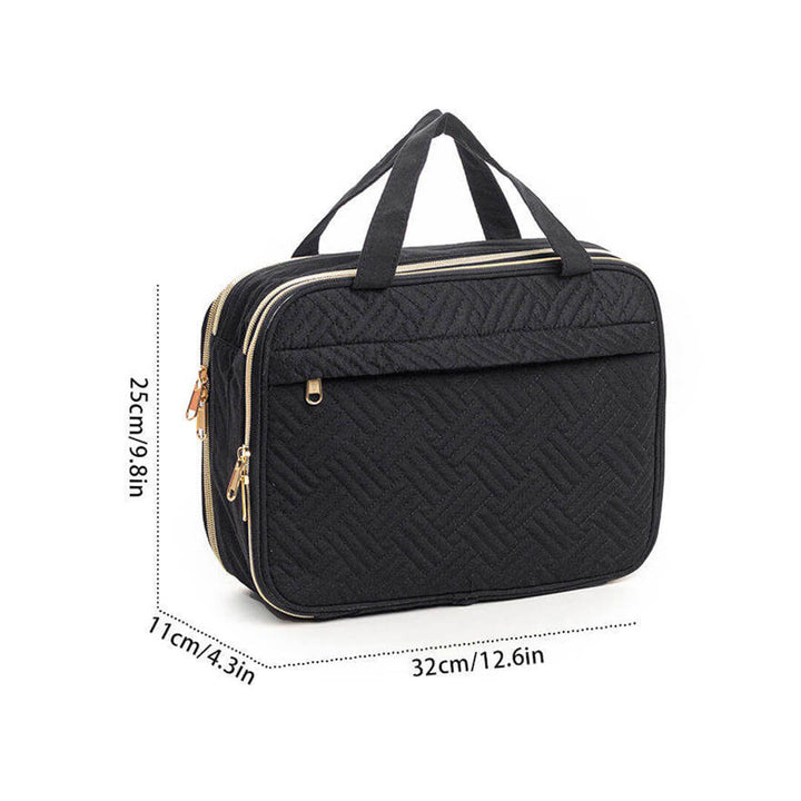 Large Deluxe Travel Cosmetic & Toiletry Organizer Bag