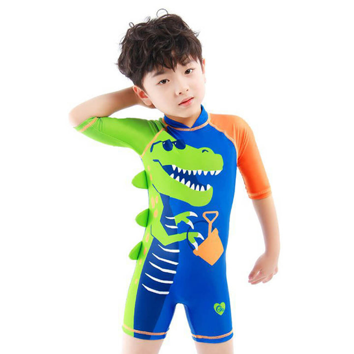 Toddler Boys Crocodile Swimsuit with Zipper Closure 1 - 2.5 Years