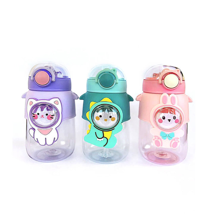 Kids BPA-Free Cartoon Water Bottle with Strap