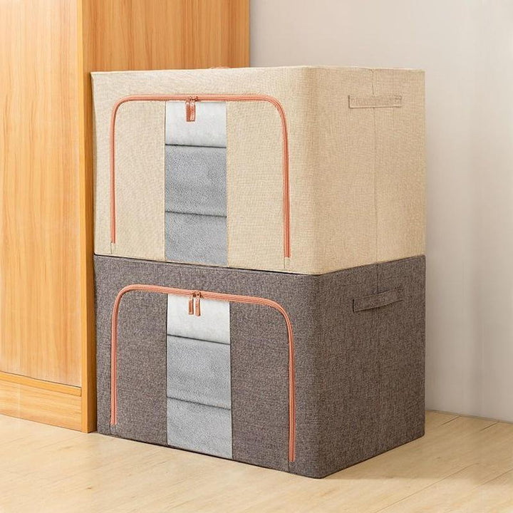 Foldable Waterproof Storage Box for Clothes/Blankets - 100L (60 x 40 x 42 cm)