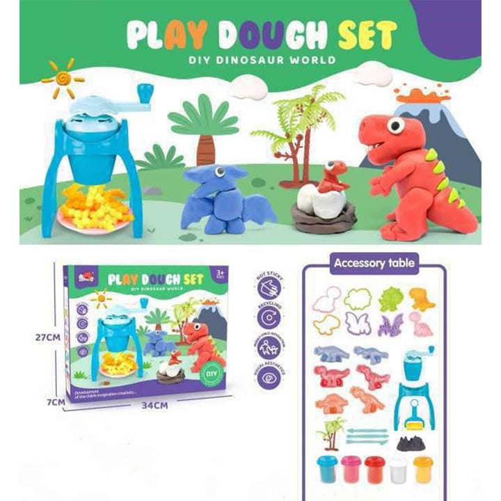 Dinosaur World Play Dough Modeling Toy Set
