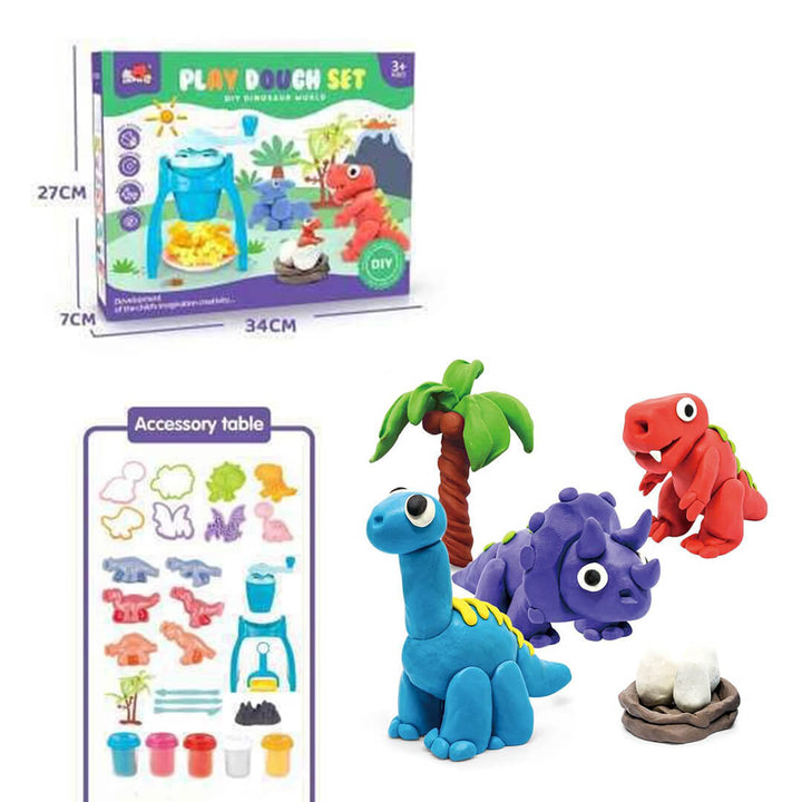 Dinosaur World Play Dough Modeling Toy Set