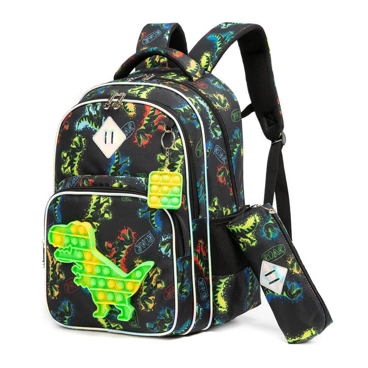 Dinosaur Pop It Backpack 3 Pieces Set