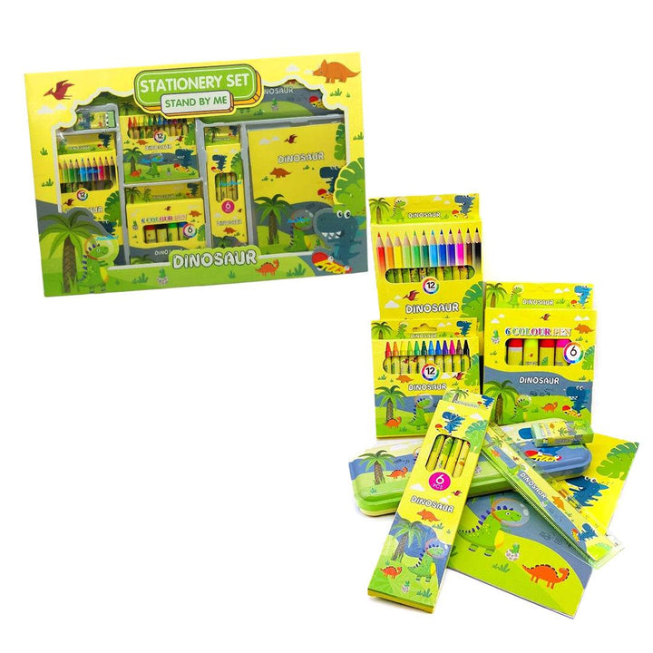 Dinosaur-Themed Coloring Set - 41 Pieces