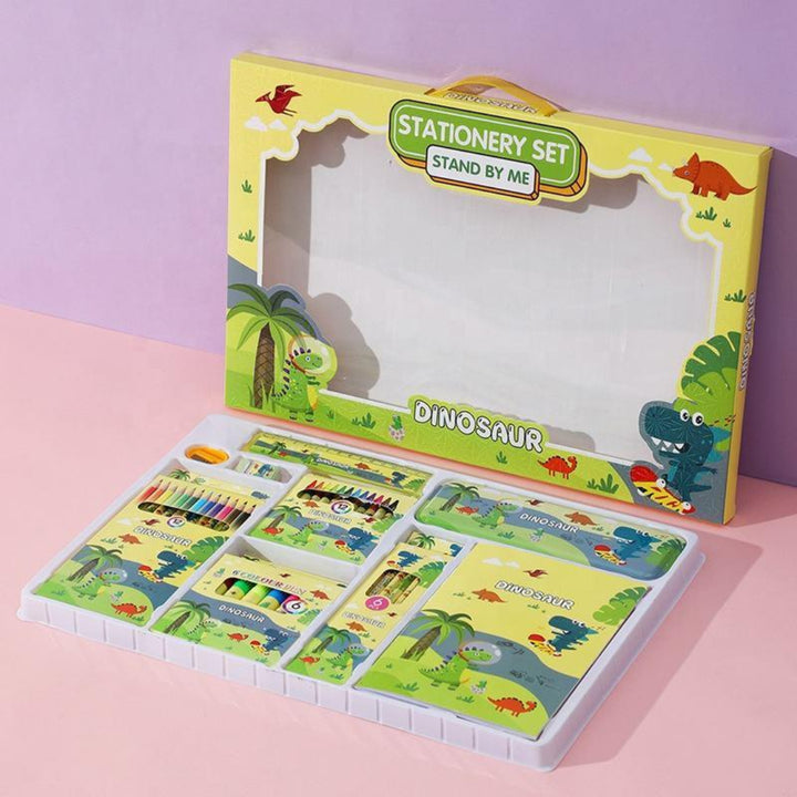 Dinosaur-Themed Coloring Set - 41 Pieces