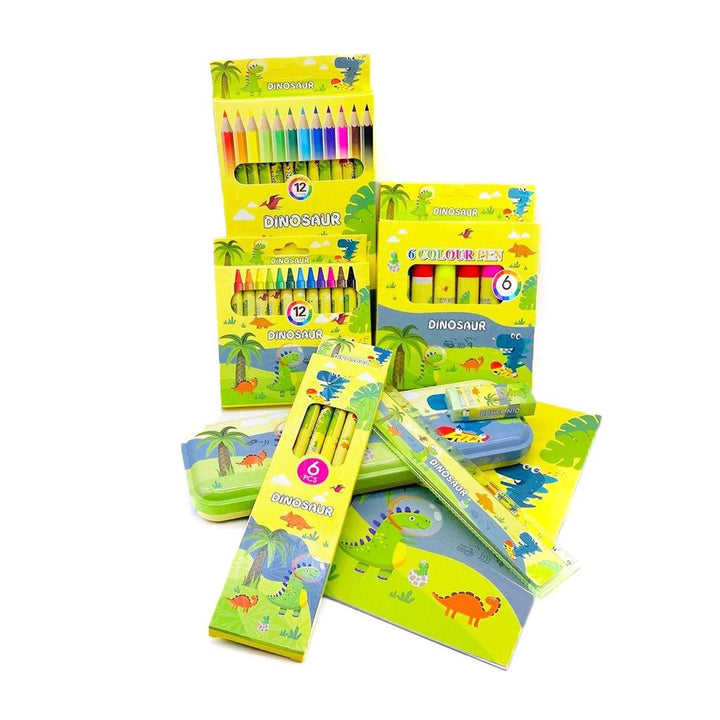 Dinosaur-Themed Coloring Set - 41 Pieces