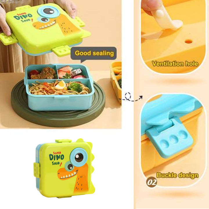 Dinosaur-themed lunch boxes, leakproof 