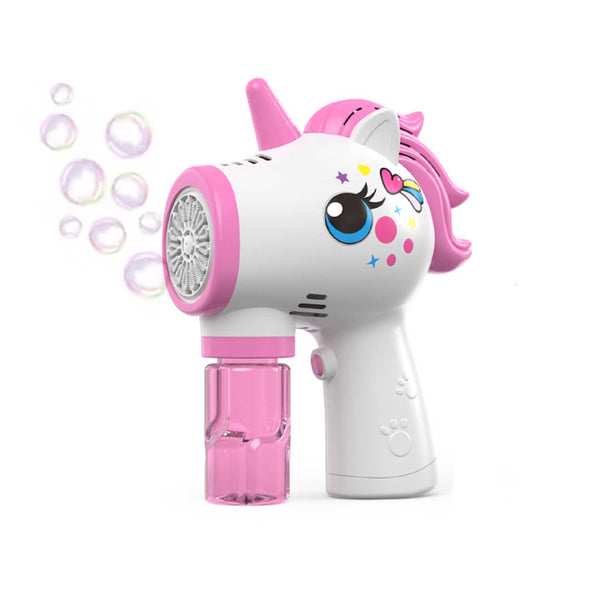 Electronic Unicorn Bubble Gun – Fun Outdoor Toy for Kids