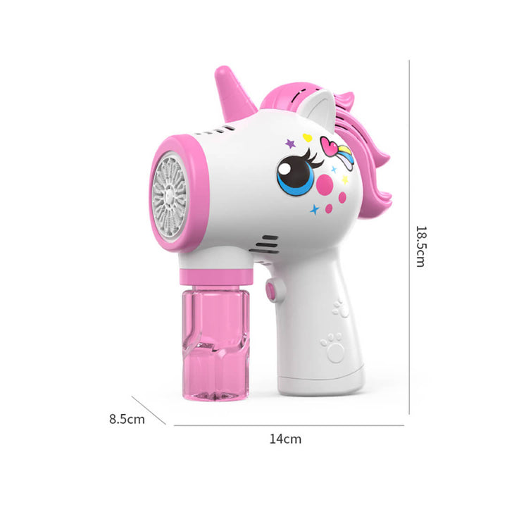 Electronic Unicorn Bubble Gun – Fun Outdoor Toy for Kids