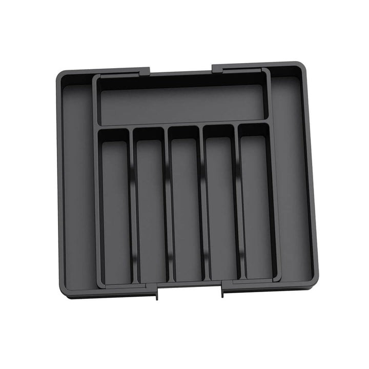 Expandable cutlery tray with 8 compartments