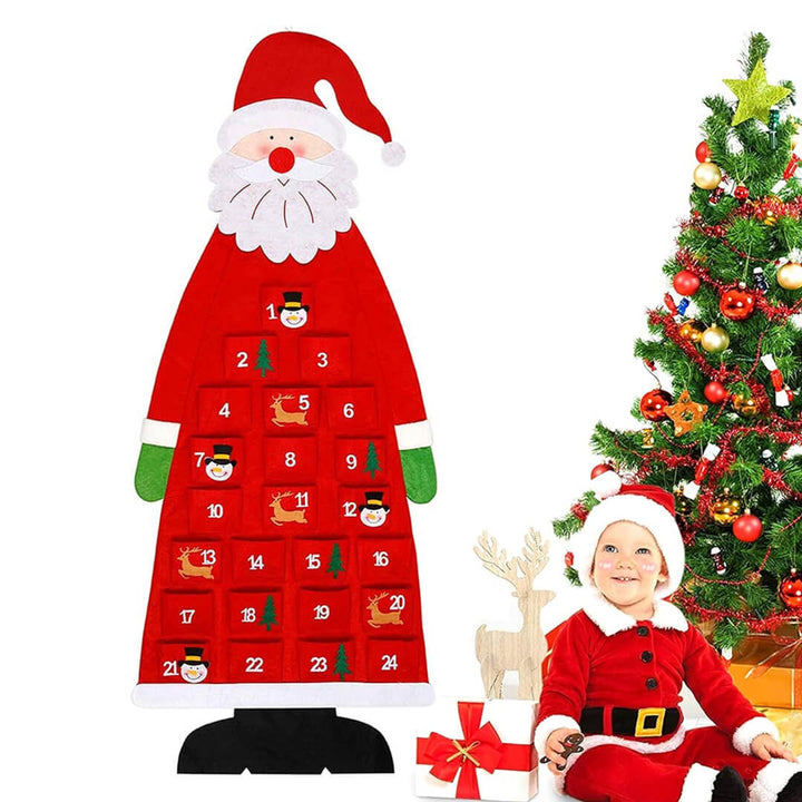 Christmas advent calendar for toddlers with festive design