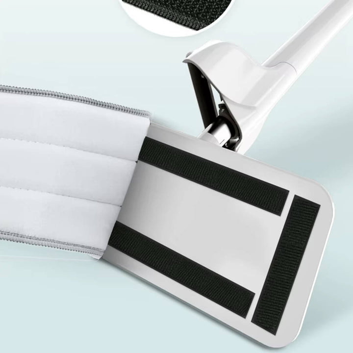 Flat mop set with extra microfiber pad 