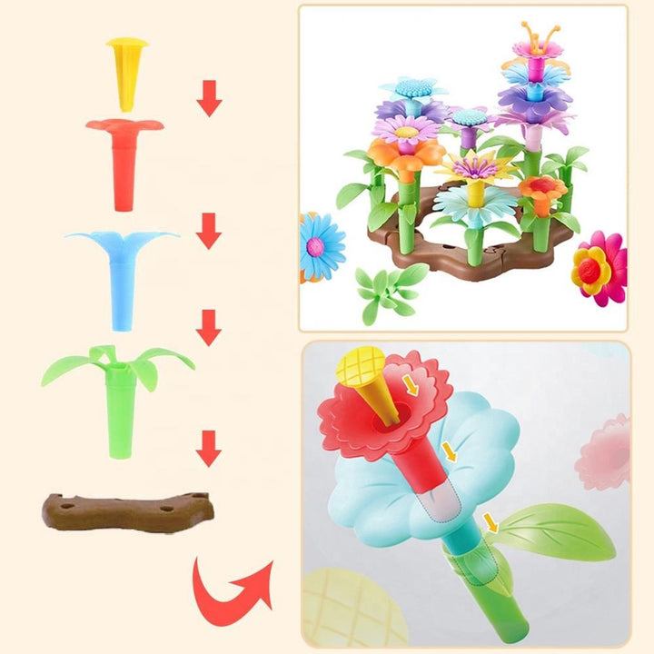 Flower Garden Building Blocks - 148 pieces