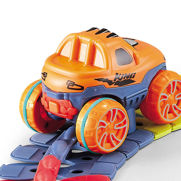Fluorescent & Flexible Electric Car Track - 50 pcs