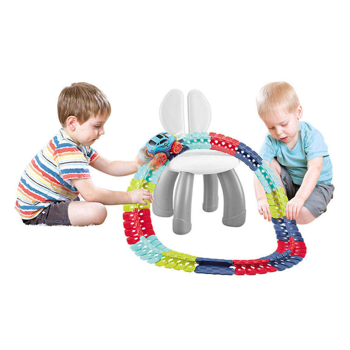 Fluorescent & Flexible Electric Car Track - 50 pcs