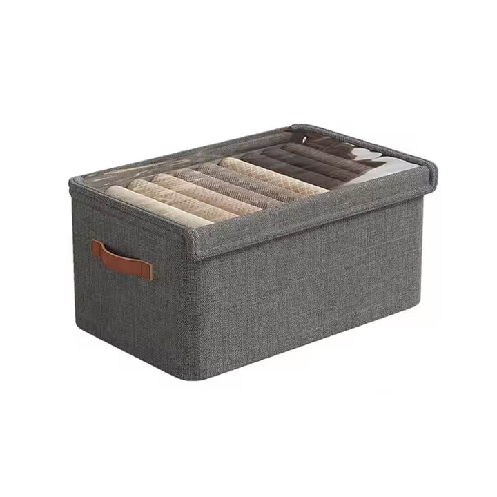 Fabric storage box for clothes organization