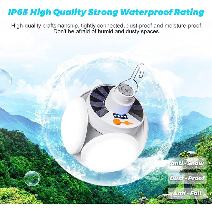Foldable Solar LED Charging Hanging Lamp