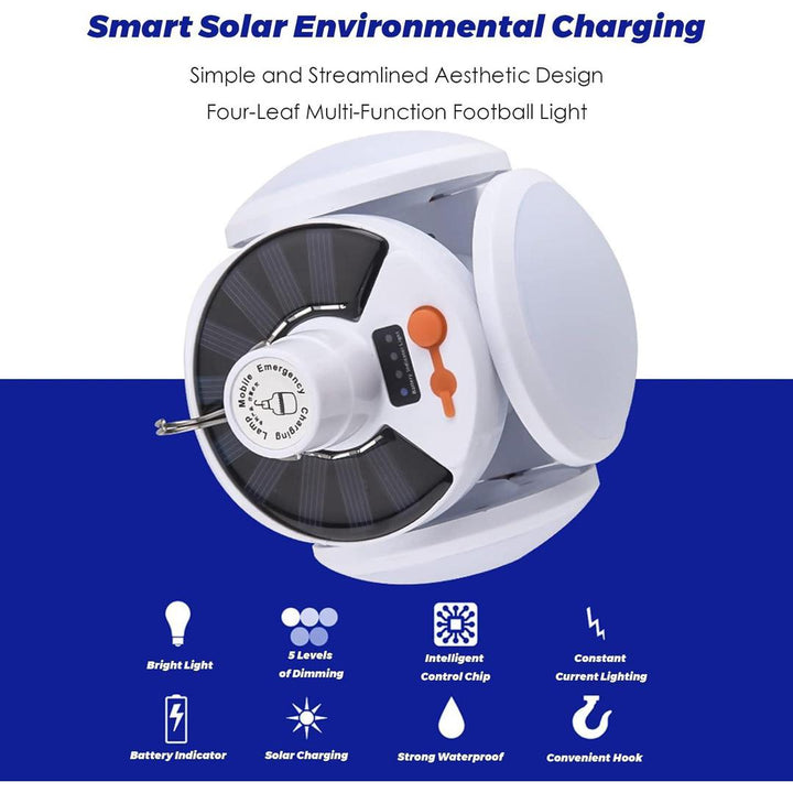 Foldable Solar LED Charging Hanging Lamp