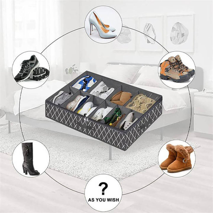 Foldable Under Bed Storage Shoes Organizer