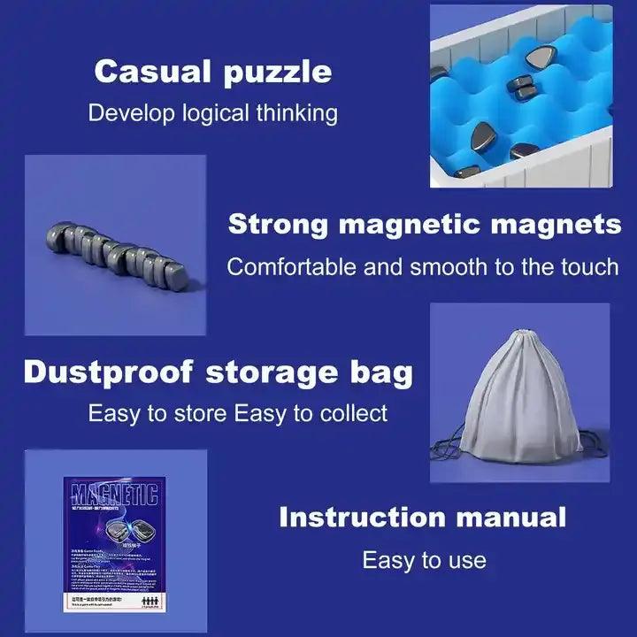 Portable Magnetic Battle Chess with Storage Bag