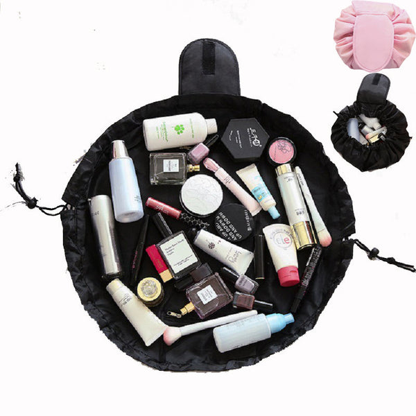 Lazy Drawstring Cosmetic Bag - Organize Effortlessly!