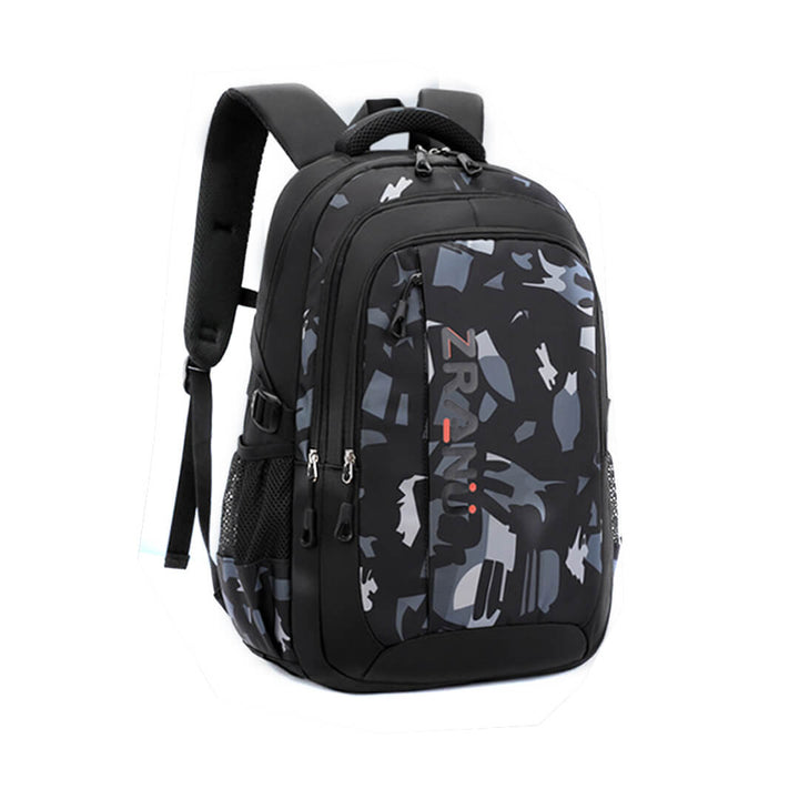 Durable Geometric Backpack – Kids & Teens School Bag
