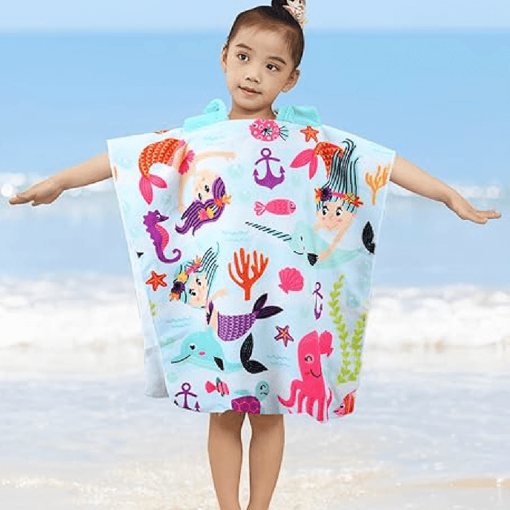 Girls Microfiber hooded beach towels