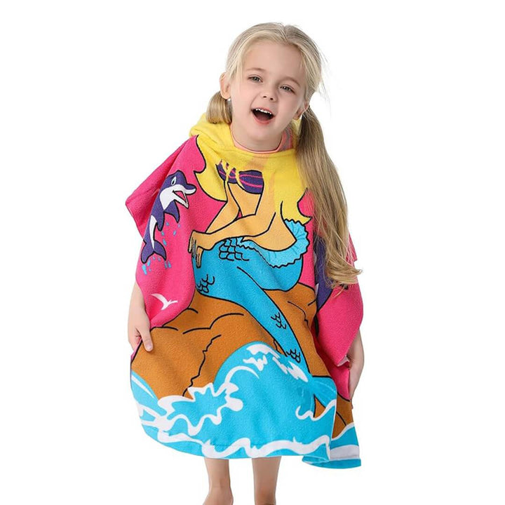 Girls Microfiber hooded beach towels