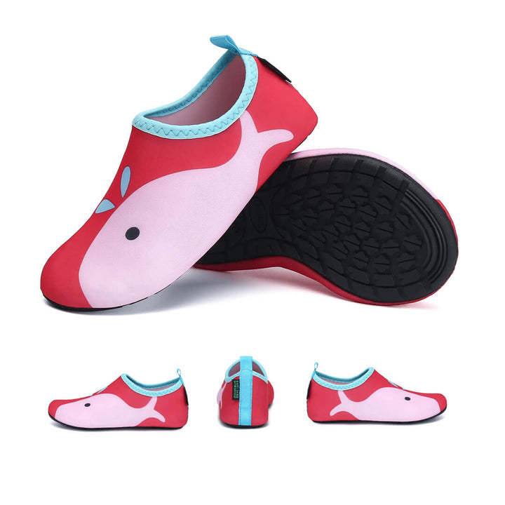 Pink Whale Quick-Dry Beach Shoes – Anti-Slip & Lightweight 34 35