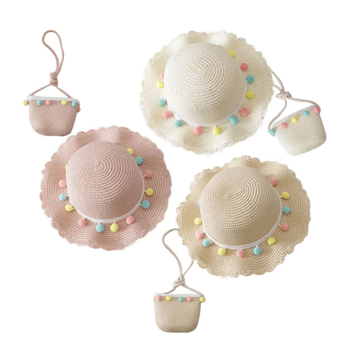 Girls Summer Hat and Shoulder Bag Set (3–8 Years)